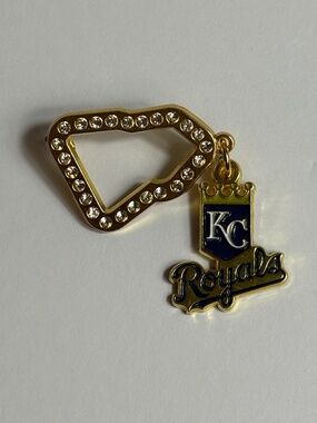 New Era Kansas City Royals Hat Pin Frame Blue Gold Pins Streetwear Hats Brooch